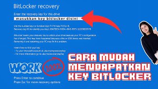 Bitlocker Recovery Key 🔴Overcoming Laptop Always Entering Bitlocker |@bisochannel97 Unlock Bitlocker