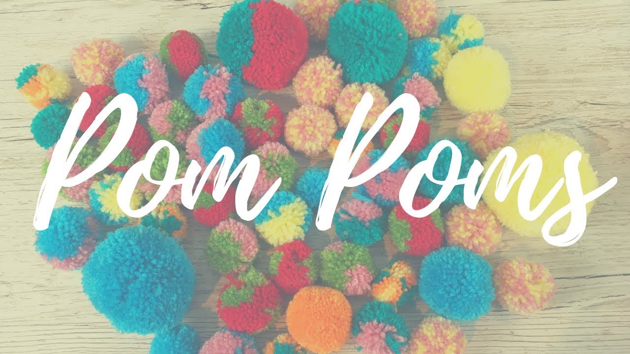 How to make yarn Pom Poms. Easy! 