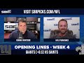NFL Opening Lines Week 4 🏈 | Giants vs. Saints Early Odds And Preview