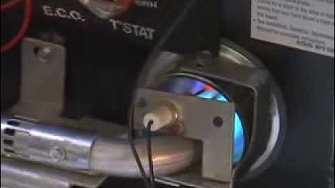 Adjusting the flame of an RV water heater