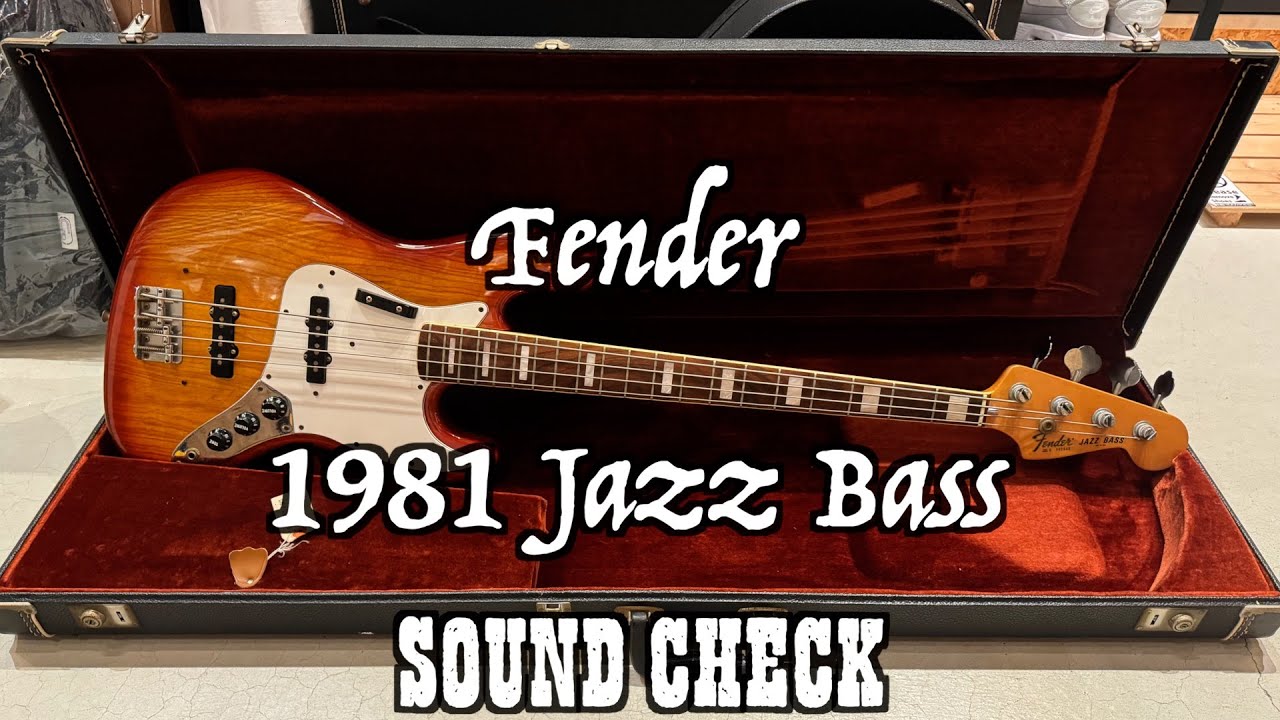 Fender ベース ギター SPJ39 Fender 1981年製 Jazz Bass 試奏・ご紹介します♪ - YouTube