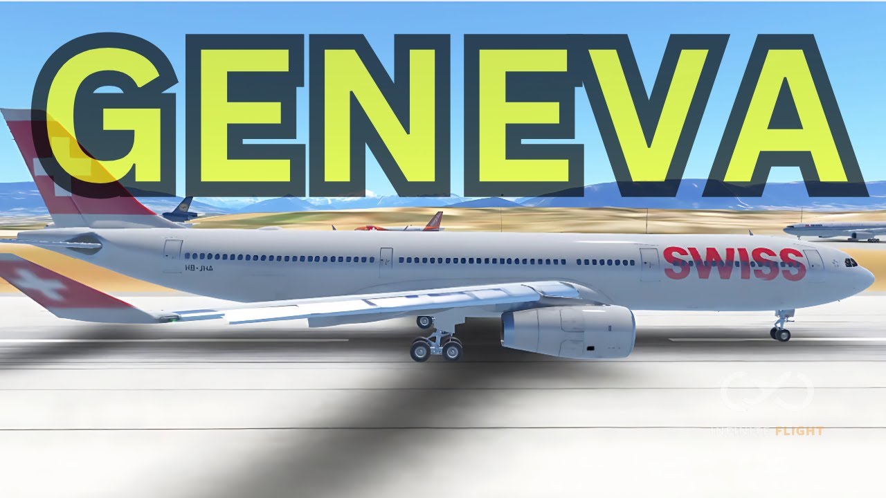 2 Minutes of Plane Spotting at Geneva Airport in Infinite Flight!