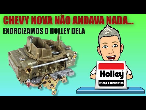 A Chevy Nova tinha um carburador holley à vácuo, mas parecia que estava com um SOLEX de Fusca