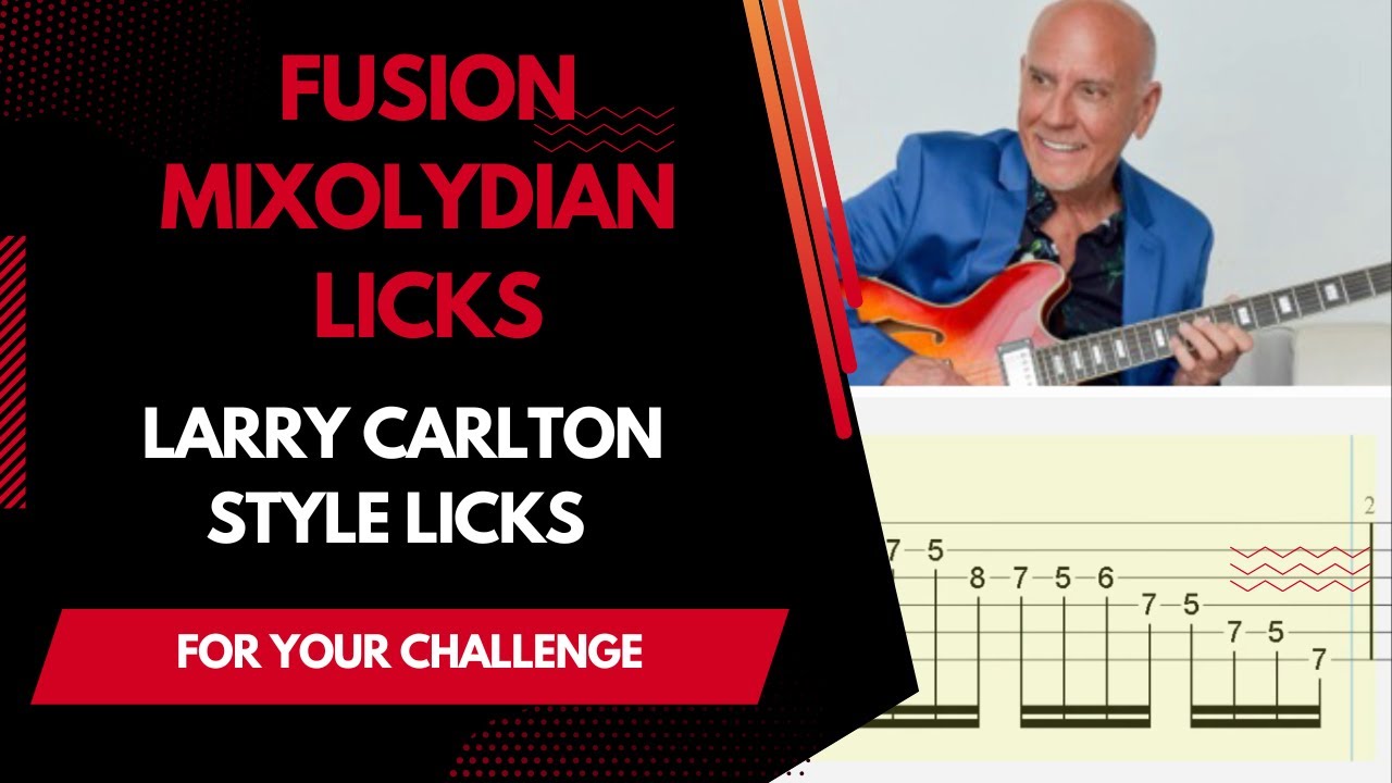 How To Play Fusion Mixolydian Guitar Licks - Lead Guitar Lesson - YouTube