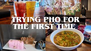 Trying Pho For The First Time😳🍜| Tanger Outlet 🛍️