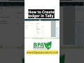 How to Create Ledger in Tally prime #bpa #tally