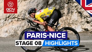 Thrilling Racing Around The Mountains Of Nice! | Paris-Nice 2023 Highlights - Stage 8