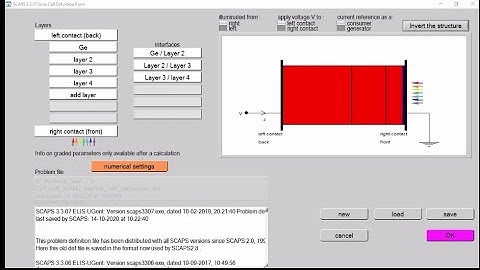 SCAPS 1D tutorial: How add absorption data in layers