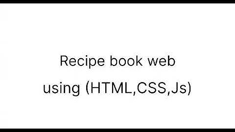 Recipe book app using html, css & js with API