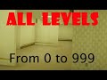 Every discovered normal level of the backrooms from 0 to 999