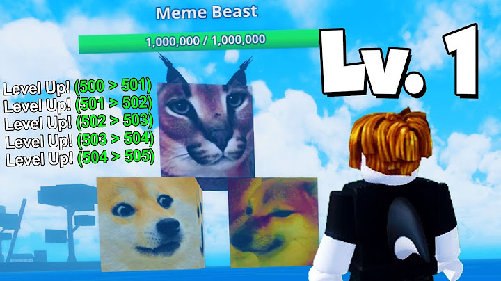 ISSO QUE ACONTECE SE VOCE DERROTAR O MEME BEAST NO LEVEL 1
