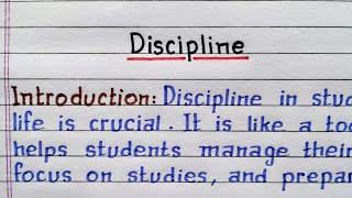 Discipline | Student and Discipline | Discipline in Students Life | @IndrajitGoswami0607