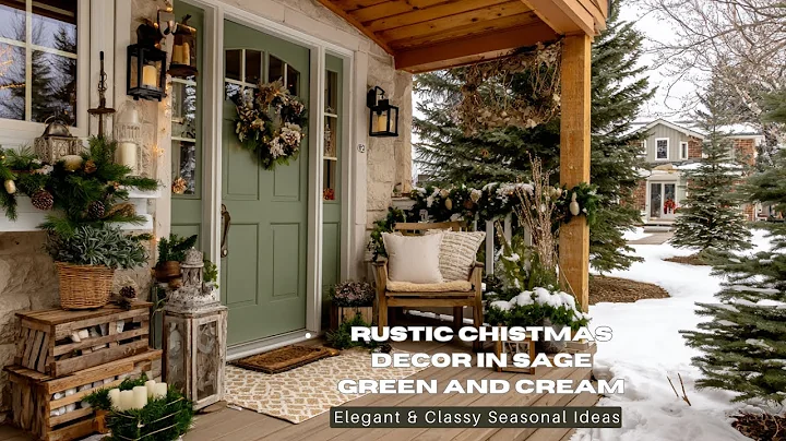 🎄Rustic Chistmas Decor in Sage Green and Cream for 2025 | Elegant & Classy Seasonal Ideas 🎄