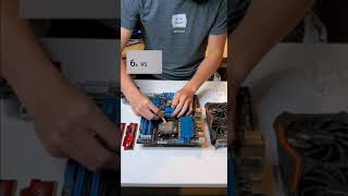 pc building speed competition #shorts