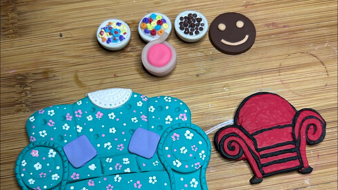 Reliving my childhood with polymer clay ( diy food and tv shows) 