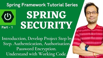 Spring Security Tutorial for Beginners | Introduction | Develop First Security Project step by step