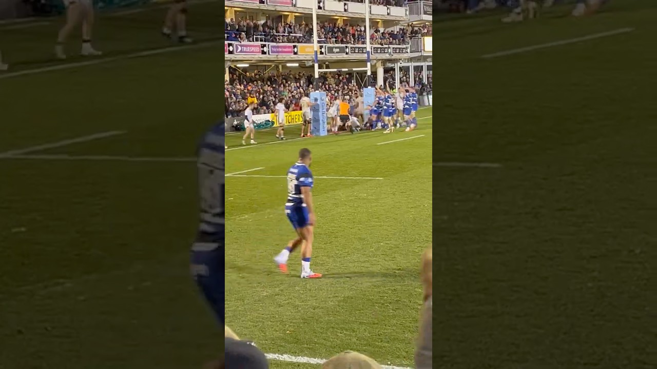 Bath Rugby V Exeter - 3 January 2026 - The Winning Try!
