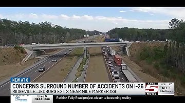 VIDEO: Concerns surround number of crashes on I-26 at Ridgeville, Jedburg Rd. exits