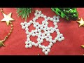 Pearl snowflake/Beaded snowflake/Снежинка из бисера/Как сделать @Sonysree Creations @Рукоделие ТV