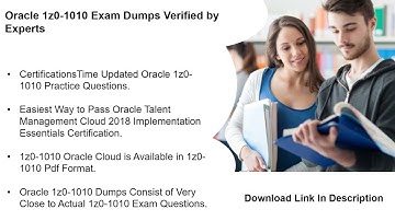 Latest 1z0-1010 Pdf Dumps For Oracle Certification Exam | CertificationsTime