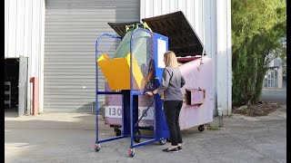 Liftmaster Ecolift Bin Lifter demo | Empty wheelie bins | Bin Tippers - Electrodrive Australia