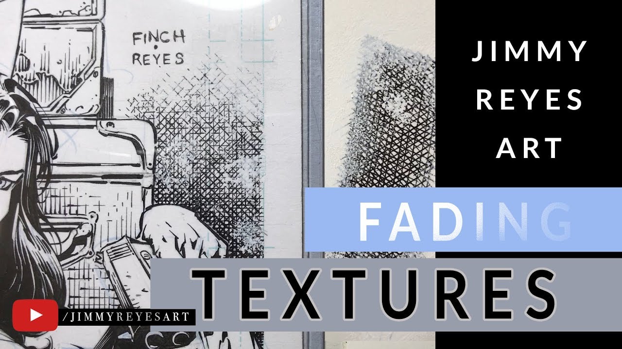 INKING: FADING TEXTURES and PATTERNS - YouTube