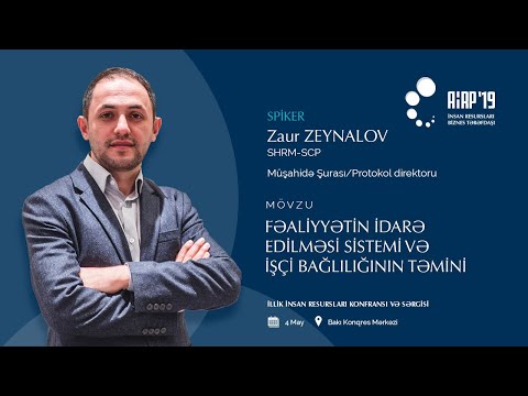 Fəaliyyətin idarə edilməsi sistemi və işçi bağlılığının təmini, AİRP 2019 İR Konfrans və Sərgisi