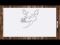 Speed drawing Nightmare Foxy FNAF 4