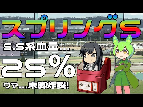 激荒れ！【2024年スプリングステークスゆっくり競馬予想】サンデーサイレンス系の血量25％ウマが出走ですね。前走の末脚もかなり凄かったですが、今回も突き抜けてくれると思います。