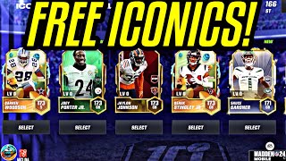 HOW TO GET FREE ICONIC PLAYERS! BEST METHODS! Madden Mobile 24