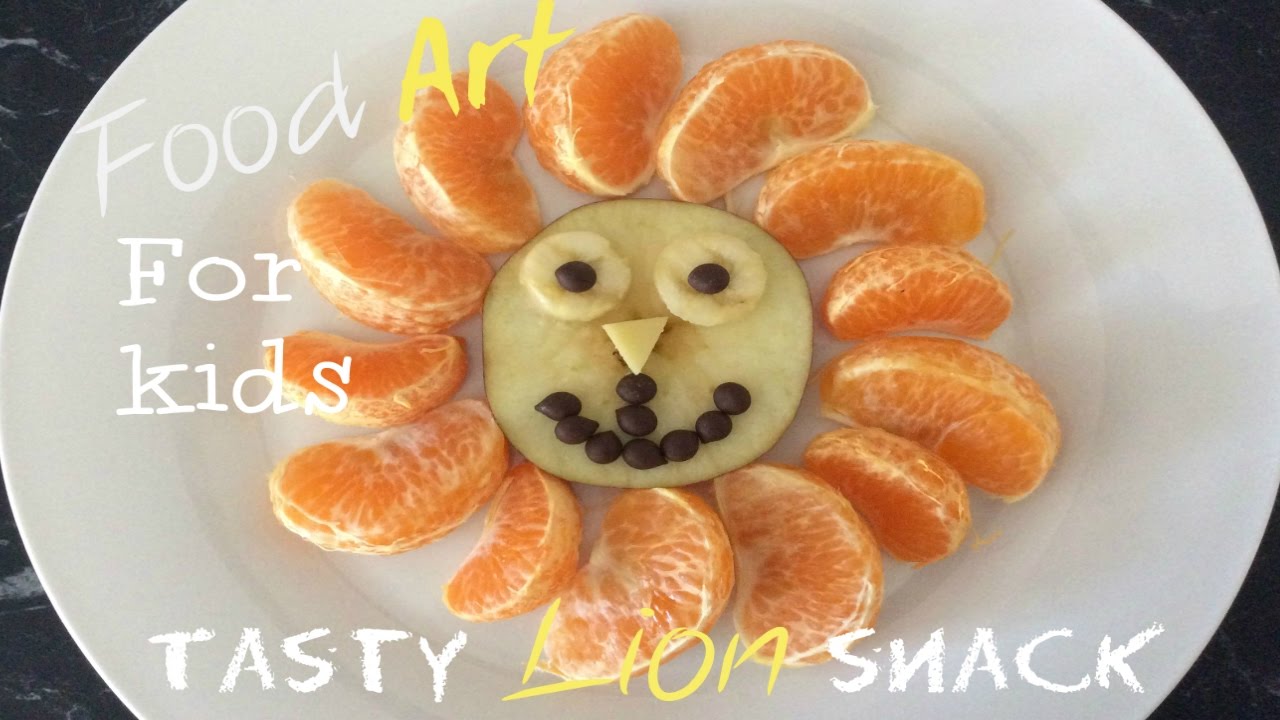 Lion Snack Roarrrr! Food Art For Kids! Healthy snack Idea by a Kid