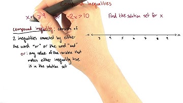 Compound inequalities - Intro Algebra Review