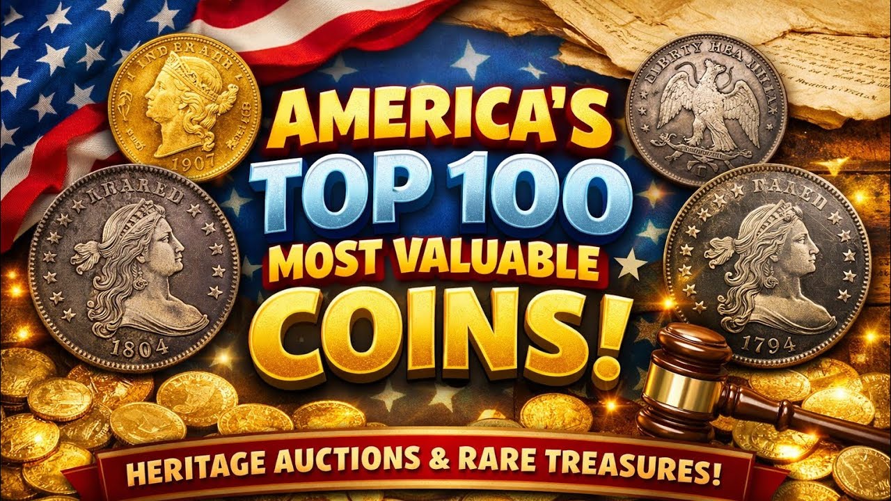 💰 America’s Top 100 Most Valuable Coins Ever! | Hidden Treasures & Million-Dollar Stories 🇺🇸