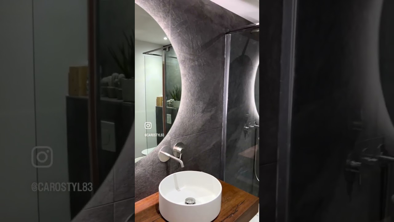 Salle de bain ardoise noire