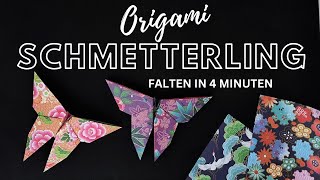Origami Schmetterling falten - einfach und schnell
