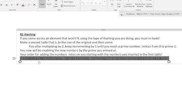 Hashing - Part 5: RE-Hashing