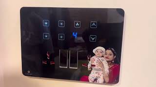 Modular Touch Switch Board 12 module size for 4 Lights & 1 Fan