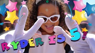 Ryder is 5! Come to her birthday party with us. Content