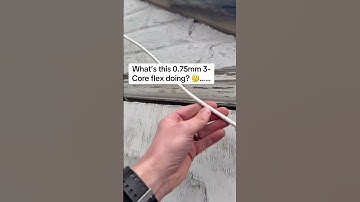 What’s this 0.75mm flex doing?!🤔 #sparkys #electrician #electrical #fyp