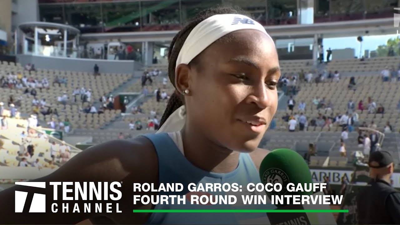 Coco Gauff Shares Desire to Learn French after Fourth Round Win 2023 Roland Garros Interview