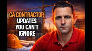 California Contractors: Big Law Changes Now