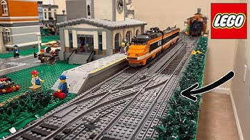 Adding CUSTOM Train Track To The LEGO City!