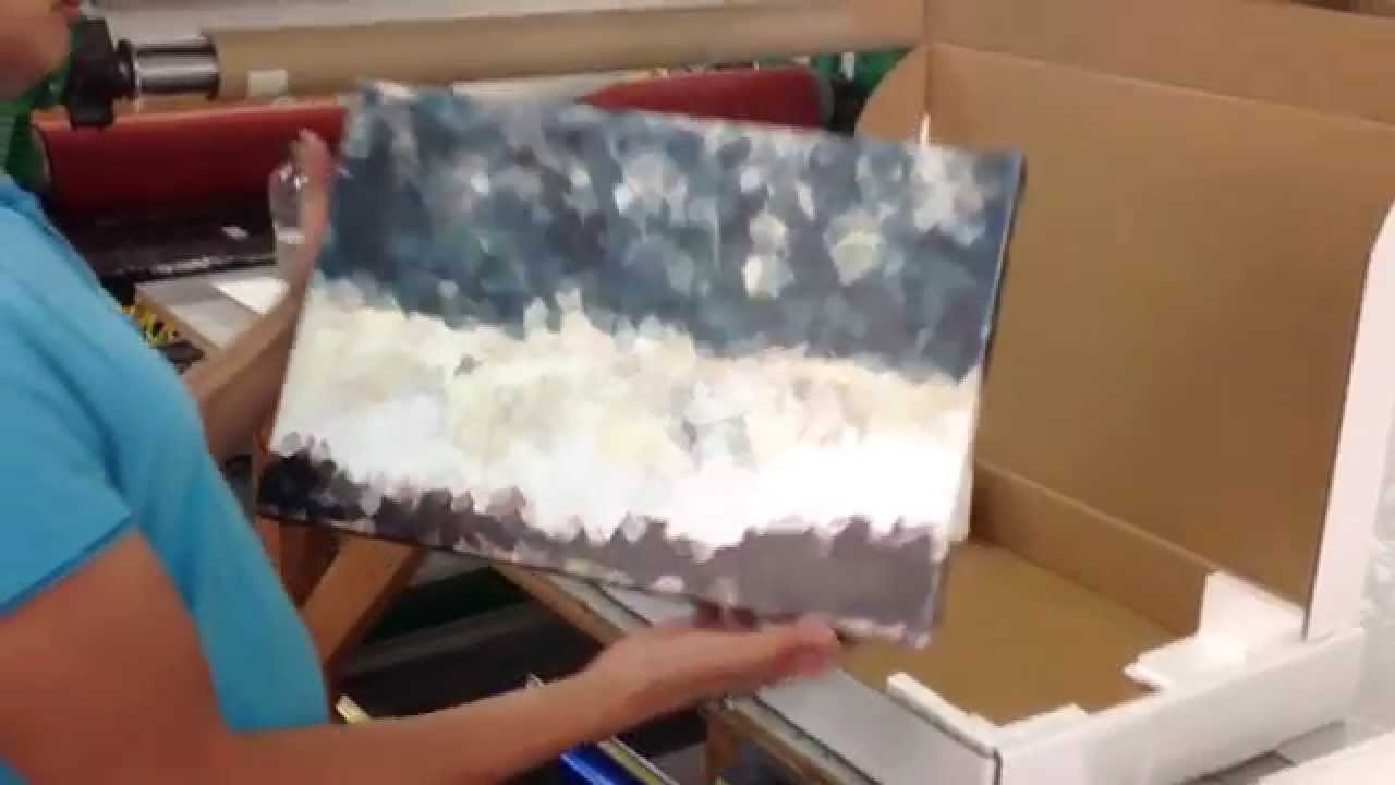 Fine art Canvas Giclee Gallery wrapped stretched 1.4" wood frame Hilton Hotels wall decor samples.