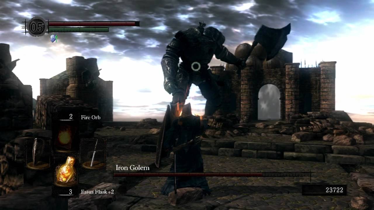 Dark Souls Iron Golem boss YouTube