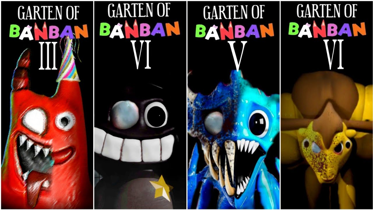 Trailer Comparisons - Garten Of Banban Chapter 6 Vs Chapter 5 Vs Chapter 4  Vs Chaptar 3 