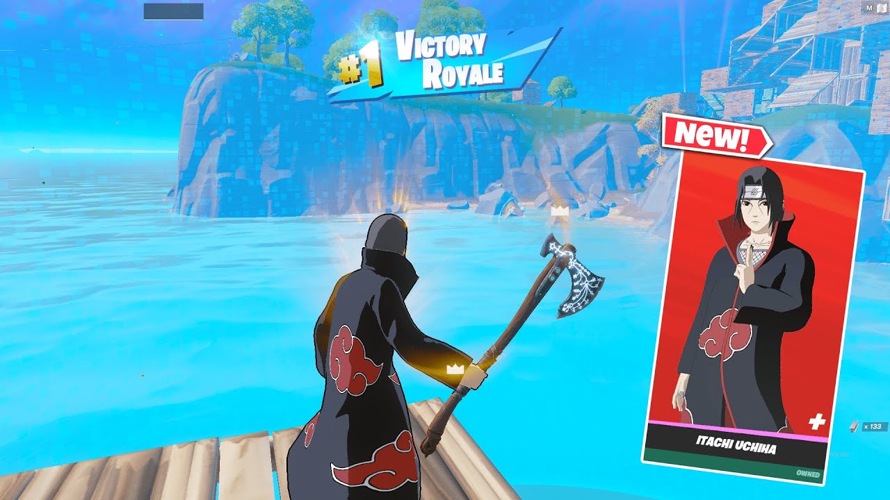 ITACHI + LEVIATHAN AXE GAMEPLAY (FORTNITE SEASON 3)