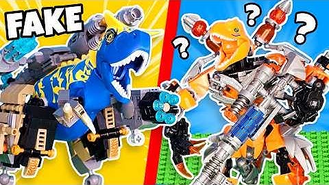 Unboxing FAKE LEGO DINOSAUR MECHS...