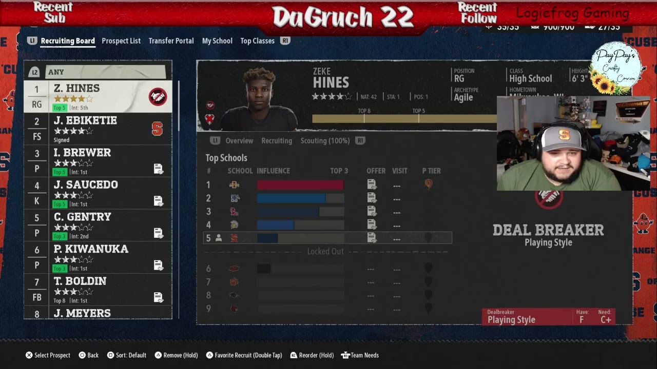 Year 1 Offseason Transfer Portal and Recruiting