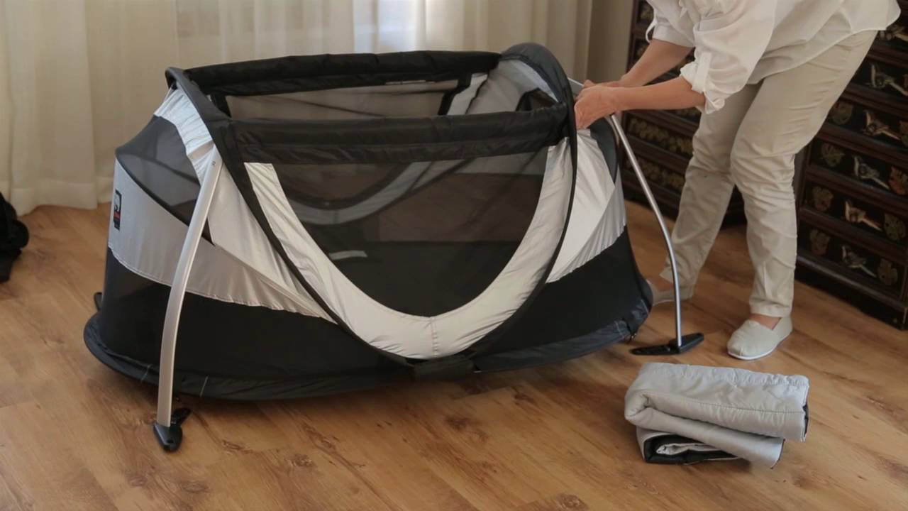 DERYAN - PEUTER BOX TRAVEL COT - YouTube