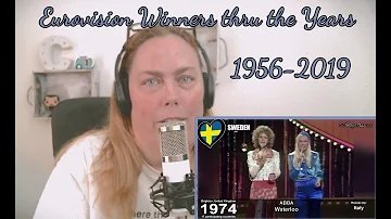 React to Eurovision winners through the years 1956-2019